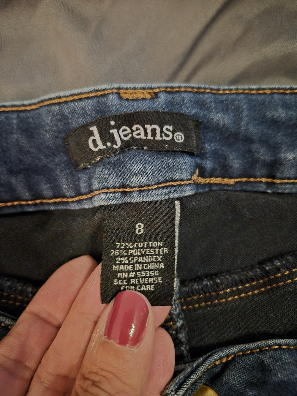 ✨d.jeans Dark Wash Bootcut Jeans Size 8 | Stretch Denim ✨️ - Picture 4 of 11